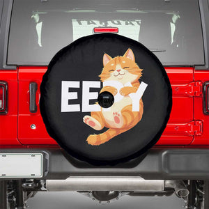 Funny Cat Meme Spare Tire Cover Eepy Cat Silly Sleepy Cat TS09 Black Print Your Wear