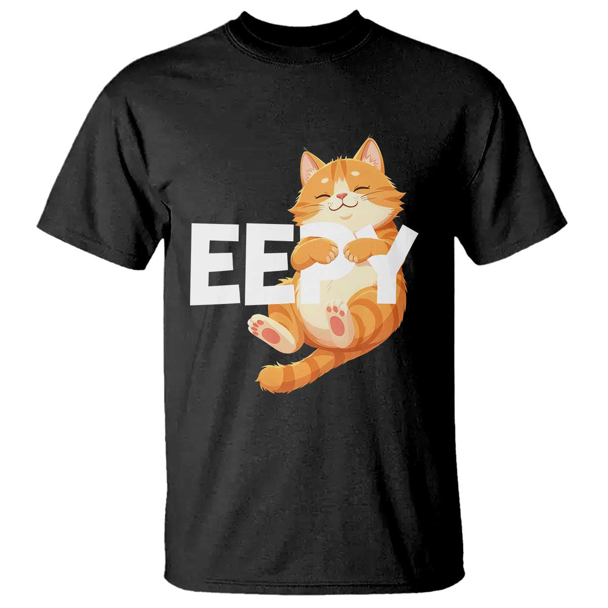 Funny Cat Meme T Shirt Eepy Cat Silly Sleepy Cat TS09 Black Print Your Wear