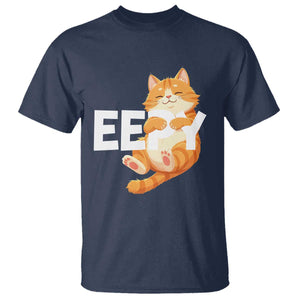 Funny Cat Meme T Shirt Eepy Cat Silly Sleepy Cat TS09 Navy Print Your Wear