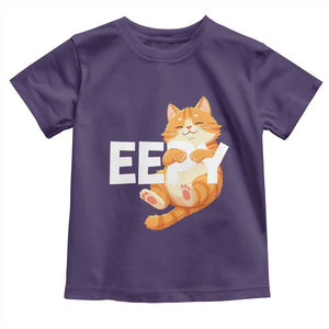 Funny Cat Meme Toddler T Shirt Eepy Cat Silly Sleepy Cat TS09 Purple Print Your Wear