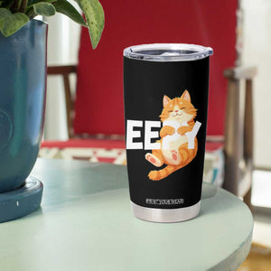 Funny Cat Meme Tumbler Cup Eepy Cat Silly Sleepy Cat TS09 Print Your Wear