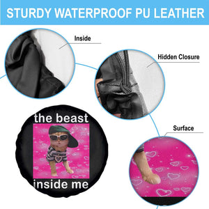 Funny Cat Meme Spare Tire Cover The Beast Inside Me TS09 Print Your Wear