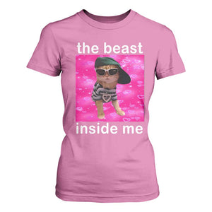 Funny Cat Meme T Shirt For Women The Beast Inside Me TS09 Azalea Print Your Wear