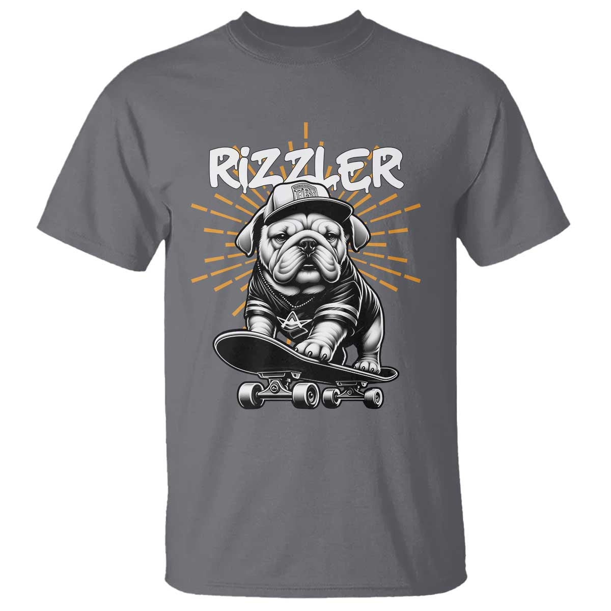 Funny Meme Rizzler Dog T Shirt TS09 Charcoal Print Your Wear