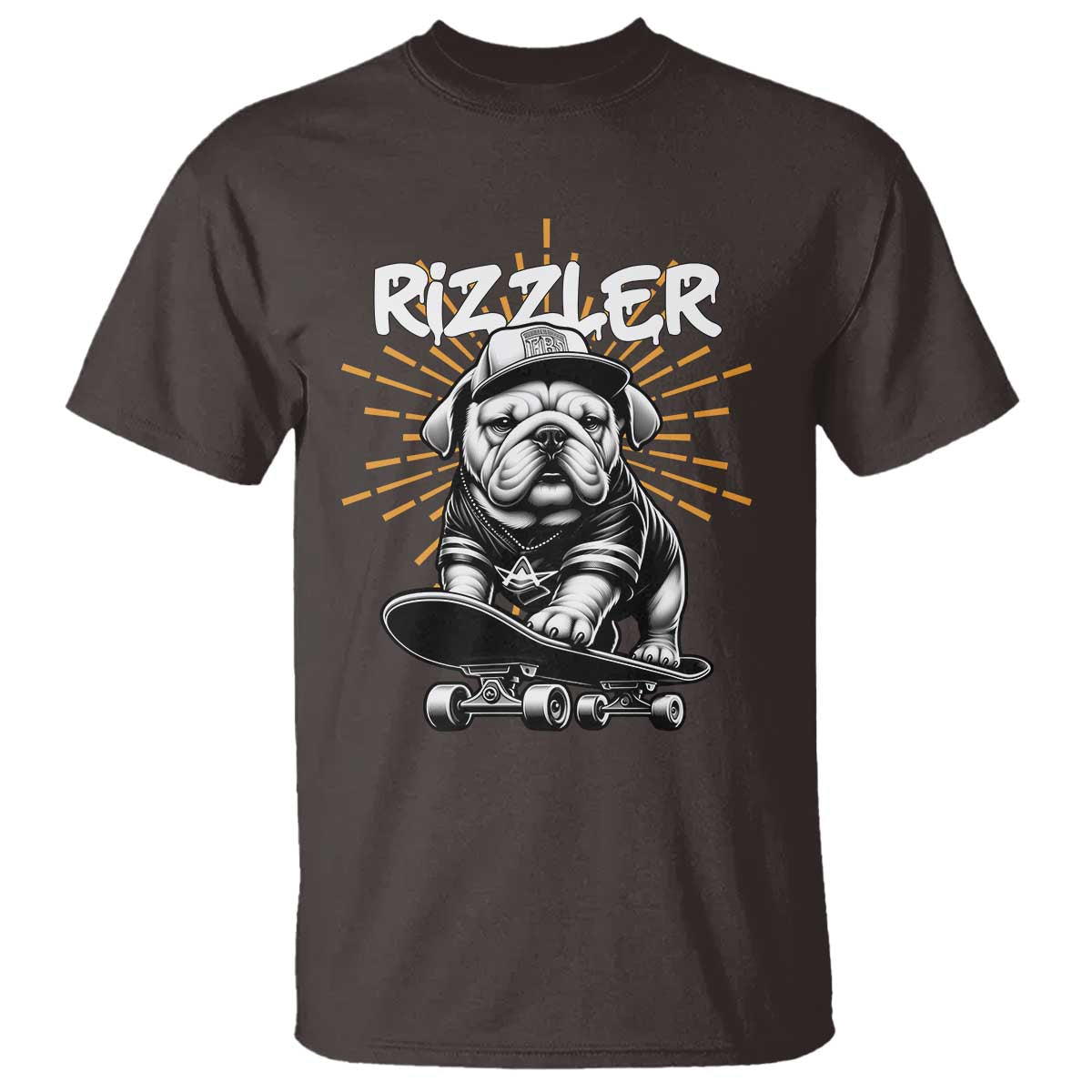 Funny Meme Rizzler Dog T Shirt TS09 Dark Chocolate Print Your Wear