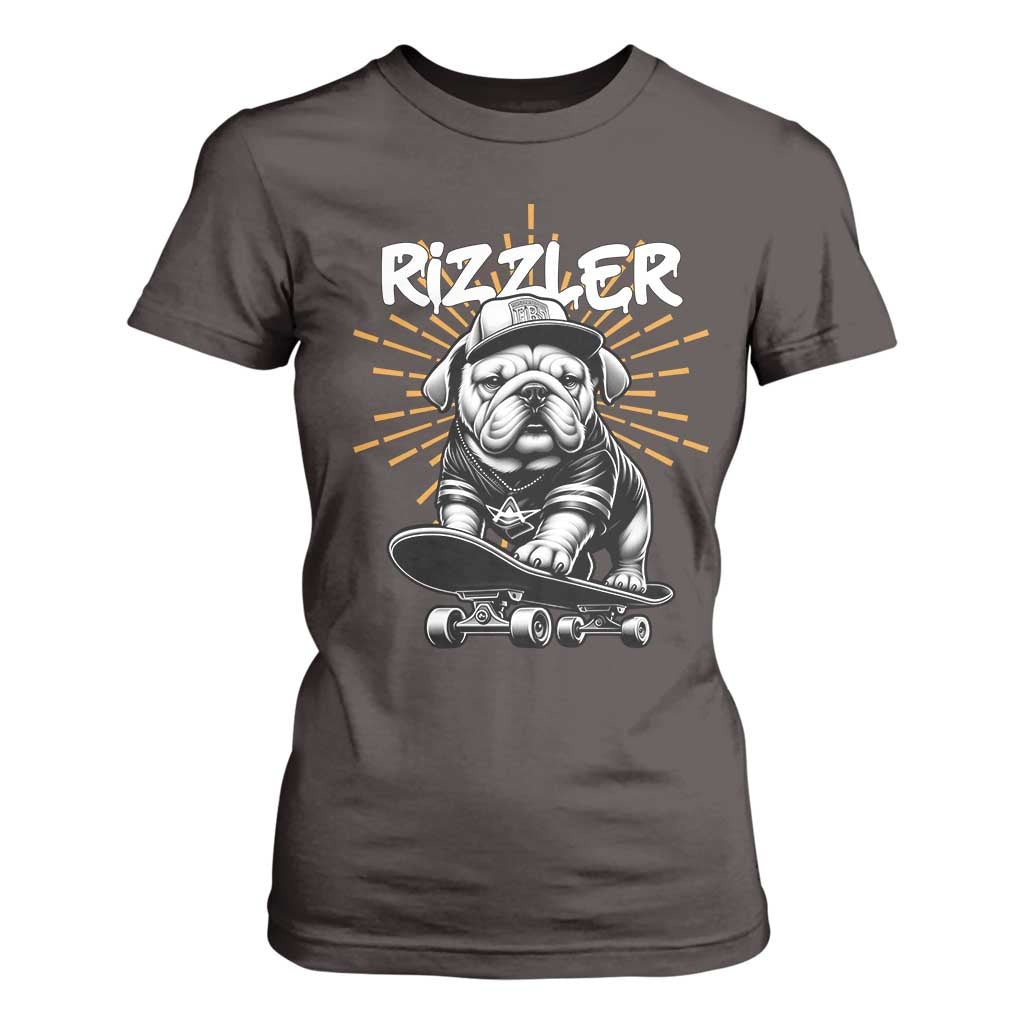 Funny Meme Rizzler Dog T Shirt For Women TS09 Dark Chocolate Print Your Wear