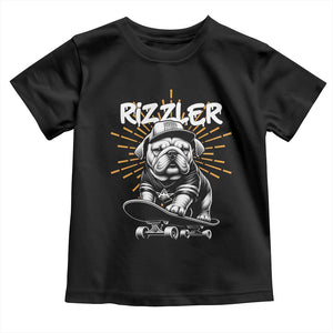 Funny Meme Rizzler Dog Toddler T Shirt TS09 Black Print Your Wear