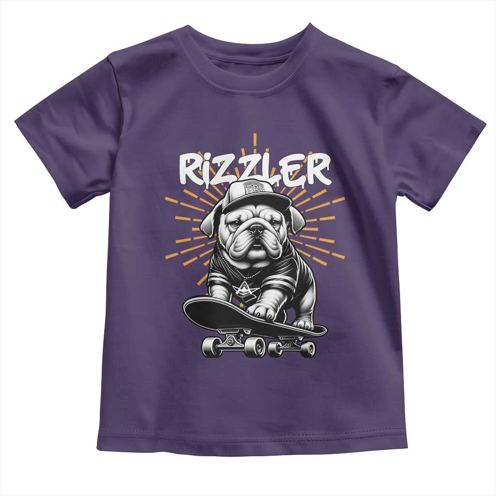 Funny Meme Rizzler Dog Toddler T Shirt TS09 Purple Print Your Wear