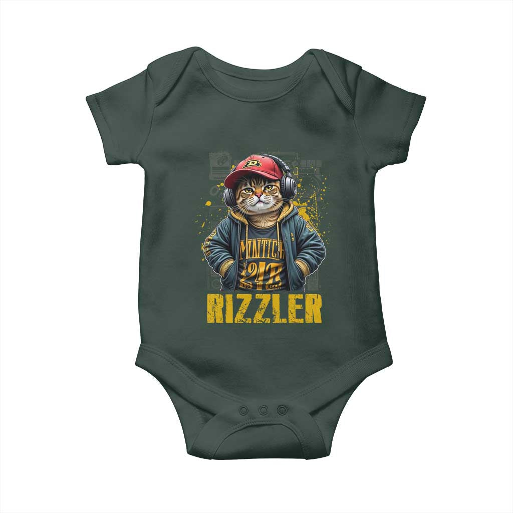Funny Meme Rizzler Cat Baby Onesie TS09 Print Your Wear