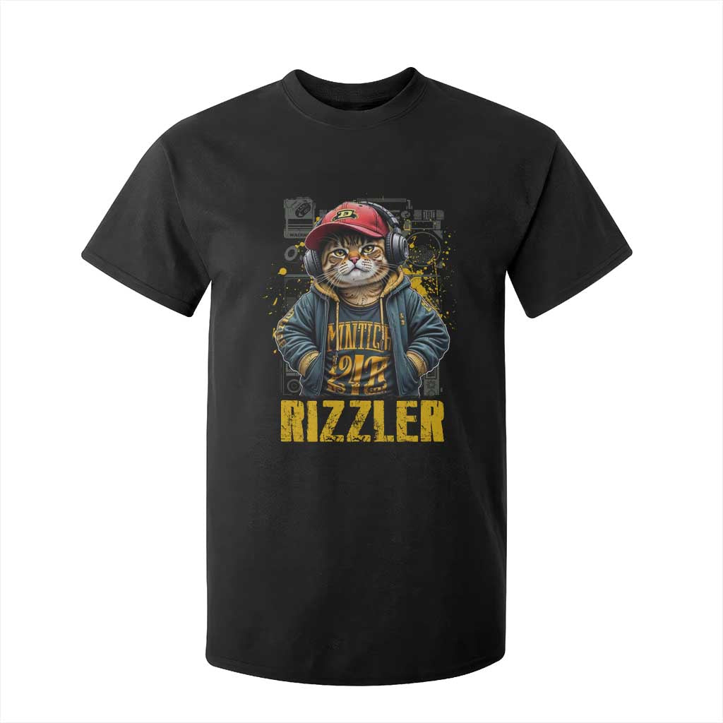 Funny Meme Rizzler Cat T Shirt For Kid TS09 Black Print Your Wear