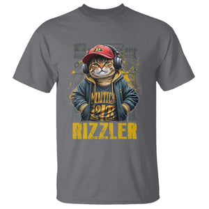 Funny Meme Rizzler Cat T Shirt TS09 Charcoal Print Your Wear