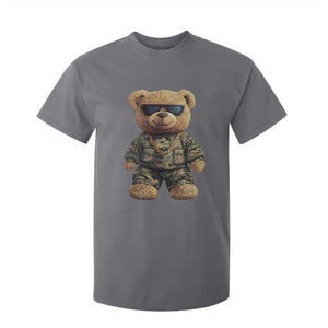 Camo Hip Hop Teddy Bear T Shirt For Kid Camouflage Gangsta Streetwear TS09 Charcoal Print Your Wear