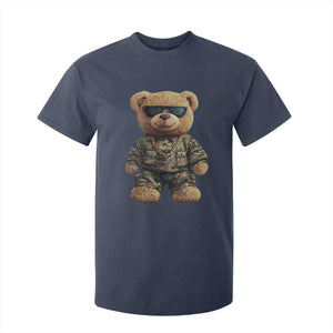 Camo Hip Hop Teddy Bear T Shirt For Kid Camouflage Gangsta Streetwear TS09 Navy Print Your Wear