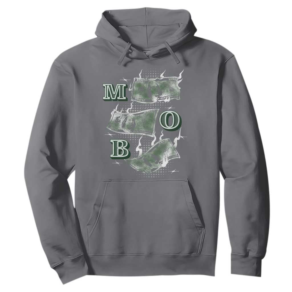 MOB Money Over Everything Hoodie TS09 Charcoal Print Your Wear