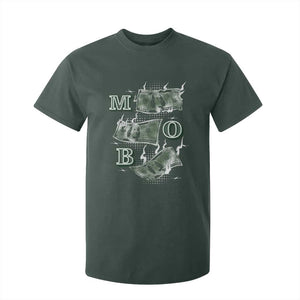 MOB Money Over Everything T Shirt For Kid TS09 Dark Forest Green Print Your Wear