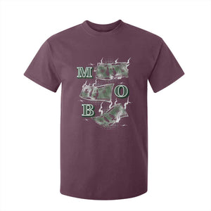 MOB Money Over Everything T Shirt For Kid TS09 Maroon Print Your Wear