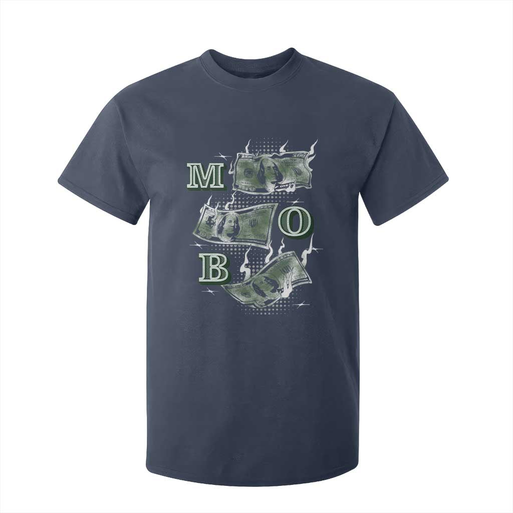 MOB Money Over Everything T Shirt For Kid TS09 Navy Print Your Wear