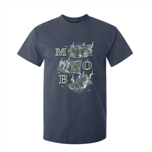 MOB Money Over Everything T Shirt For Kid TS09 Navy Print Your Wear