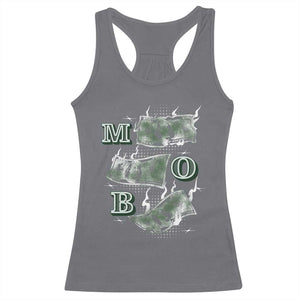 MOB Money Over Everything Racerback Tank Top TS09 Charcoal Print Your Wear