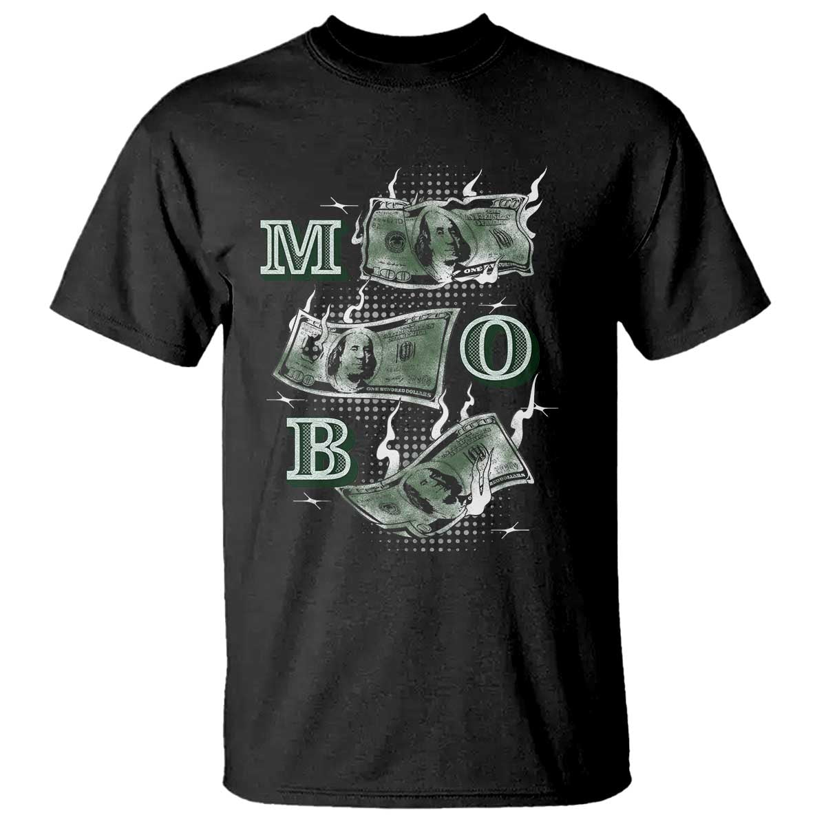 MOB Money Over Everything T Shirt TS09 Black Print Your Wear