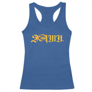 Hip Hop DAMN Racerback Tank Top TS09 Royal Blue Print Your Wear