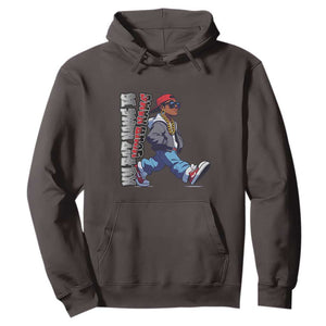 Personalized Hip Hop Rapper Hoodie Custom Name My Rap Name Is TS09 Dark Chocolate Print Your Wear
