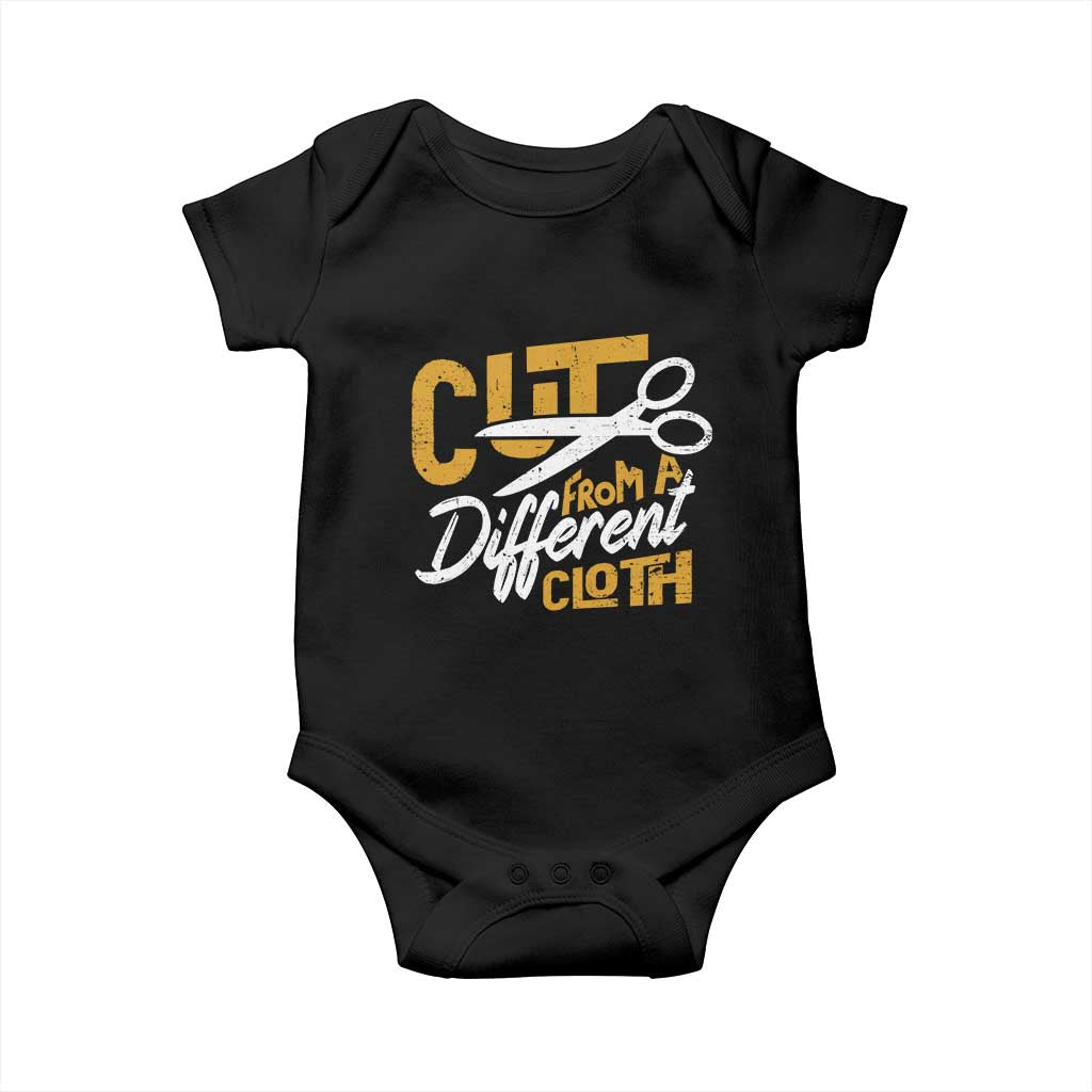 Hip Hop Baby Onesie Cut From A Different Cloth TS09 Black Print Your Wear