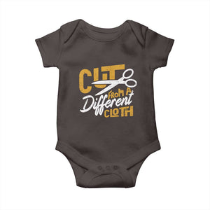 Hip Hop Baby Onesie Cut From A Different Cloth TS09 Dark Chocolate Print Your Wear