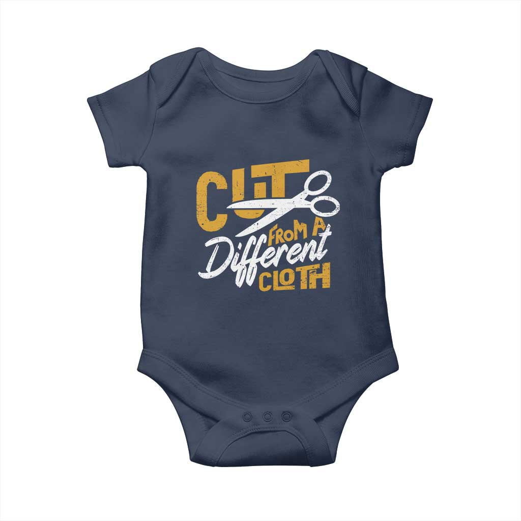 Hip Hop Baby Onesie Cut From A Different Cloth TS09 Navy Print Your Wear