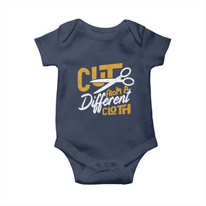 Hip Hop Baby Onesie Cut From A Different Cloth TS09 Navy Print Your Wear