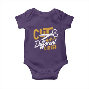 Hip Hop Baby Onesie Cut From A Different Cloth TS09 Purple Print Your Wear