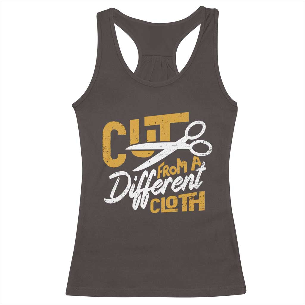 Hip Hop Racerback Tank Top Cut From A Different Cloth TS09 Dark Chocolate Print Your Wear
