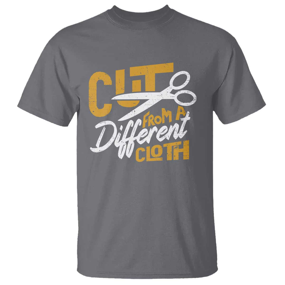 Hip Hop T Shirt Cut From A Different Cloth TS09 Charcoal Print Your Wear