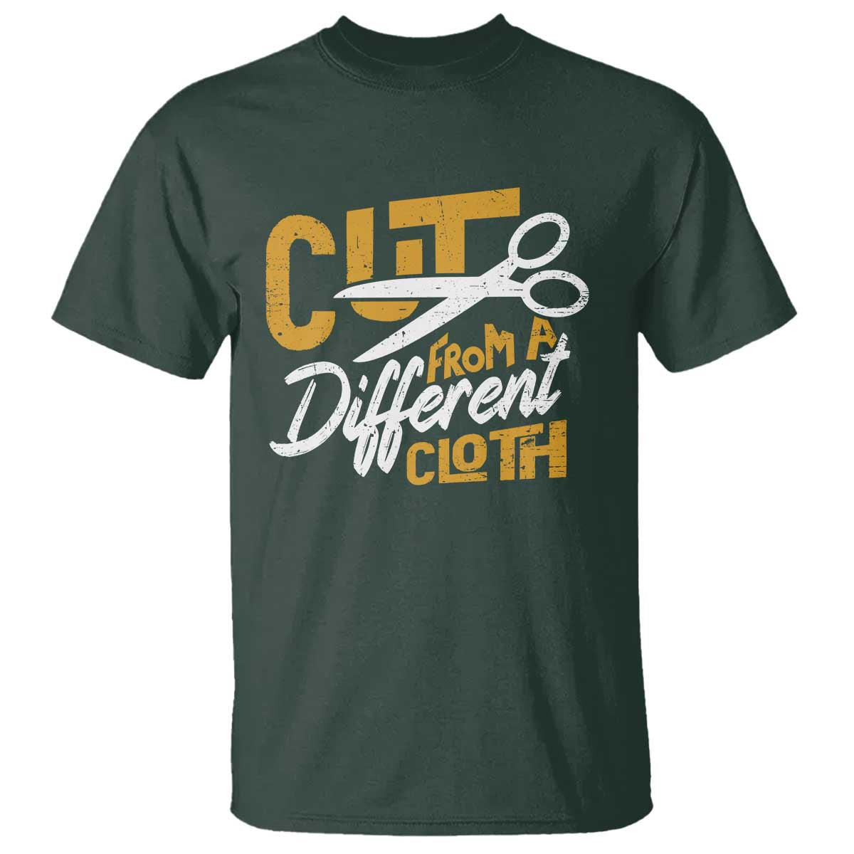 Hip Hop T Shirt Cut From A Different Cloth TS09 Dark Forest Green Print Your Wear