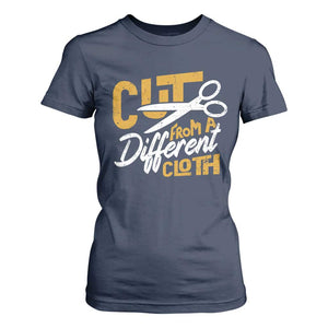 Hip Hop T Shirt For Women Cut From A Different Cloth TS09 Navy Print Your Wear