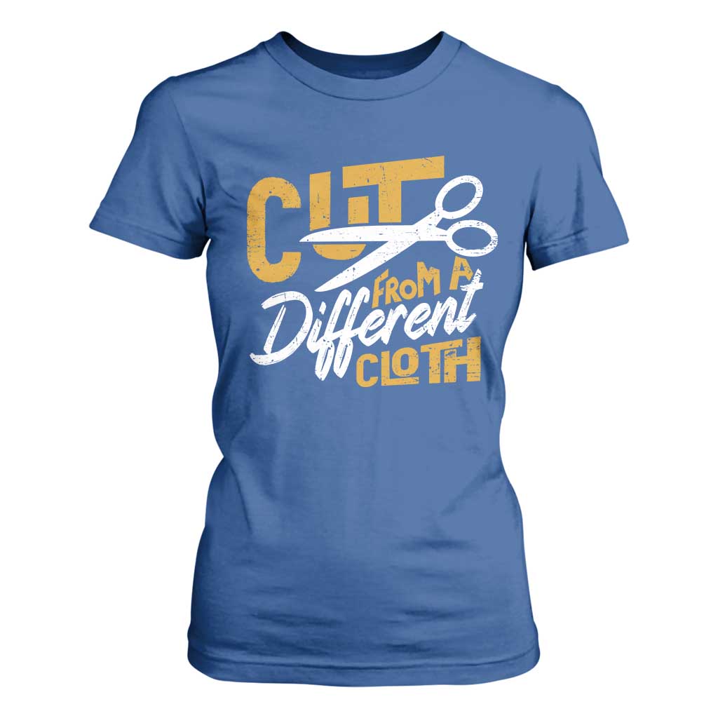 Hip Hop T Shirt For Women Cut From A Different Cloth TS09 Royal Blue Print Your Wear