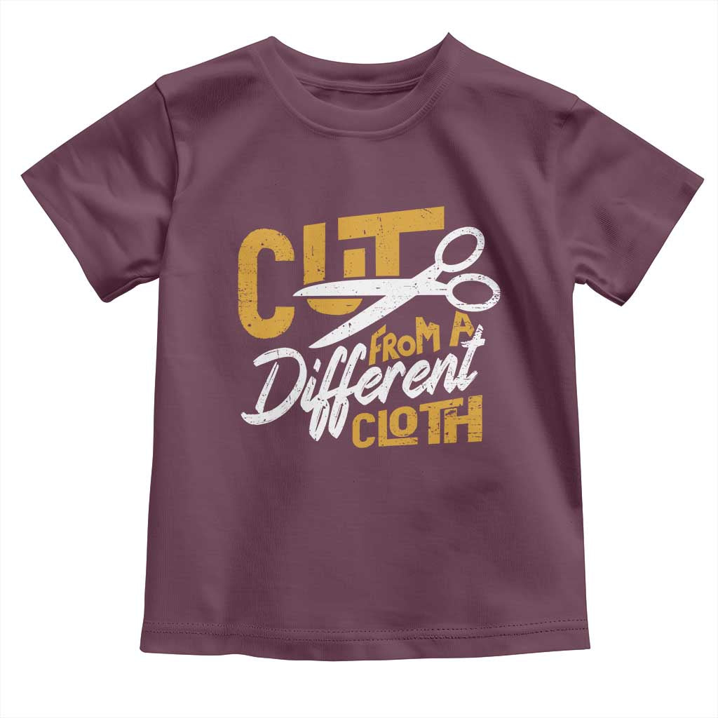 Hip Hop Toddler T Shirt Cut From A Different Cloth TS09 Maroon Print Your Wear