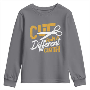 Hip Hop Youth Sweatshirt Cut From A Different Cloth TS09 Charcoal Print Your Wear