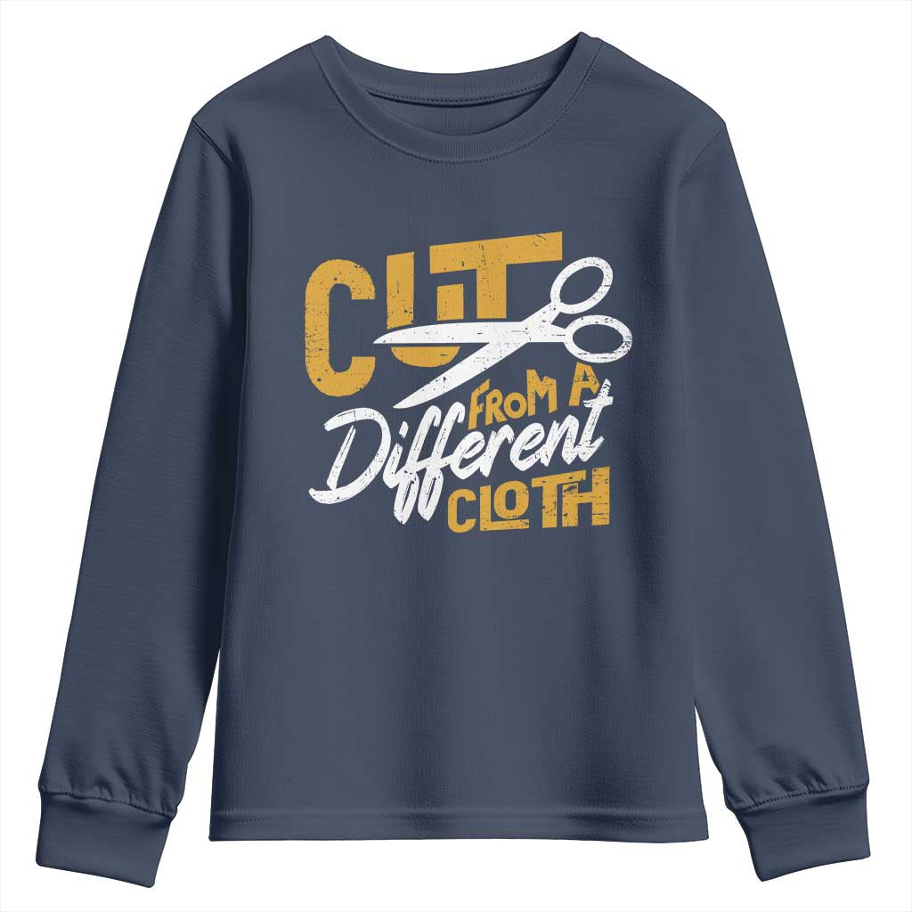 Hip Hop Youth Sweatshirt Cut From A Different Cloth TS09 Navy Print Your Wear