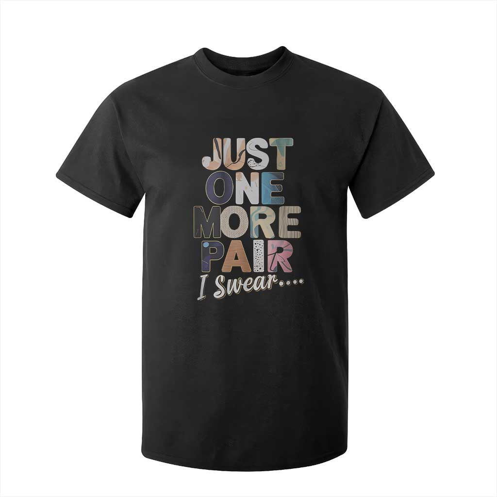 Sneaker Lover T Shirt For Kid Just One More Pair I Swear TS09 Black Print Your Wear
