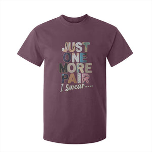 Sneaker Lover T Shirt For Kid Just One More Pair I Swear TS09 Maroon Print Your Wear