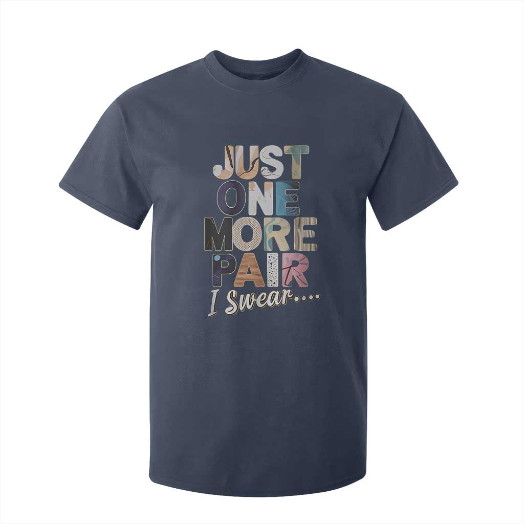 Sneaker Lover T Shirt For Kid Just One More Pair I Swear TS09 Navy Print Your Wear