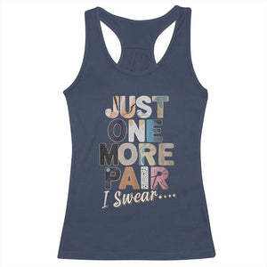Sneaker Lover Racerback Tank Top Just One More Pair I Swear TS09 Navy Print Your Wear