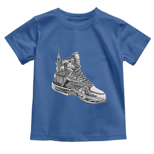 Sneaker Lover Toddler T Shirt Graphic New York Travel SNKR TS09 Royal Blue Print Your Wear