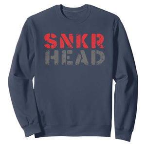 Sneaker Lover Sweatshirt SNKR Head TS09 Navy Print Your Wear