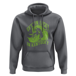 Horse Racing Hoodie Getting Lucky In Kentucky TS09 Charcoal Print Your Wear