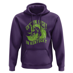 Horse Racing Hoodie Getting Lucky In Kentucky TS09 Purple Print Your Wear