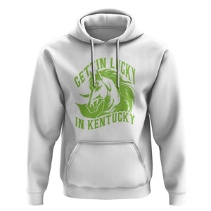 Horse Racing Hoodie Getting Lucky In Kentucky TS09 White Print Your Wear