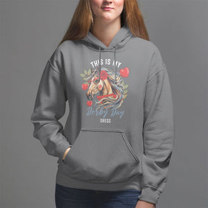 Horse Racing Hoodie This Is My Derby Day Dress Girls Women TS09 Charcoal Print Your Wear