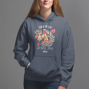 Horse Racing Hoodie This Is My Derby Day Dress Girls Women TS09 Navy Print Your Wear